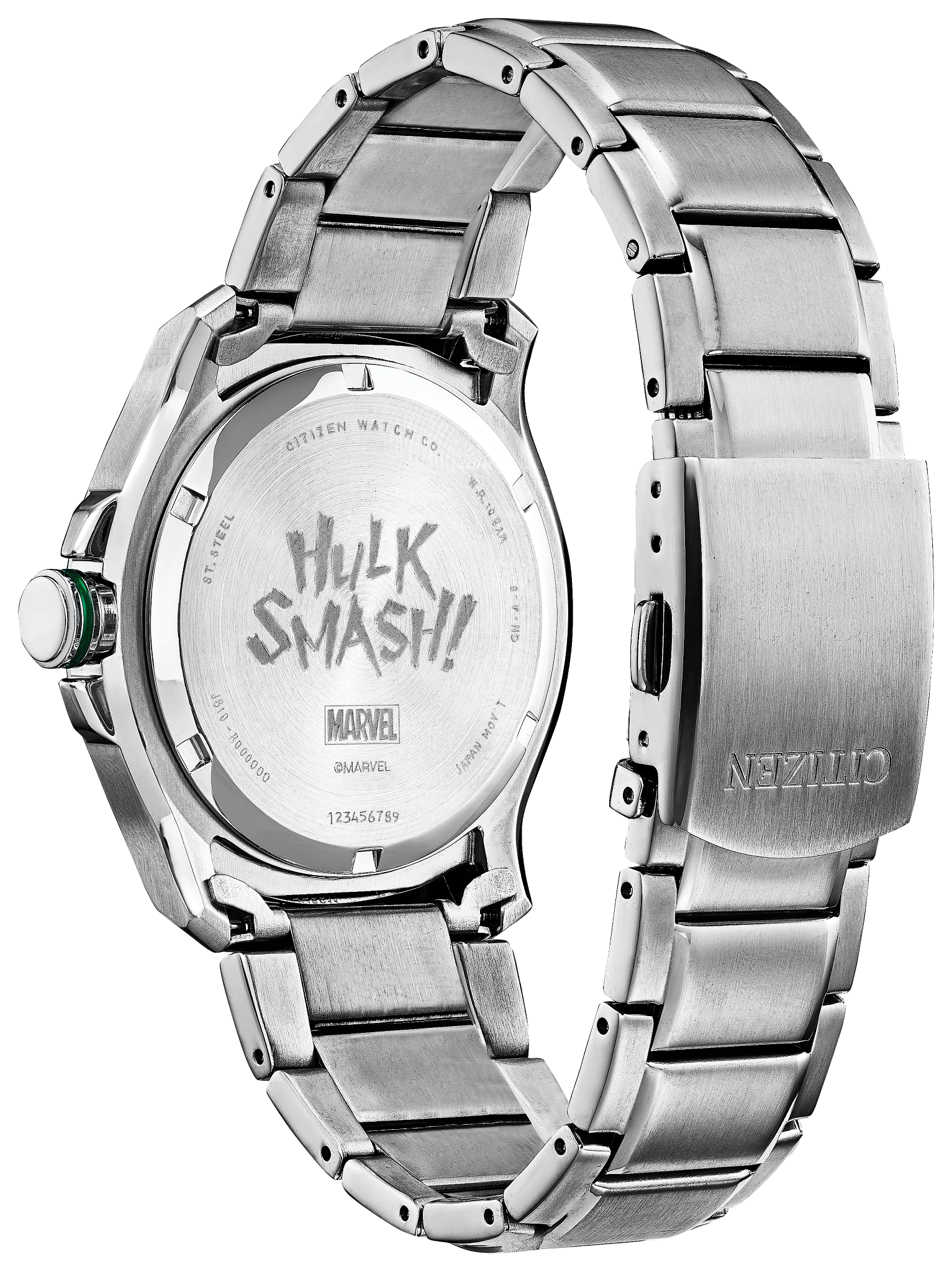 クエスチョンバンク2021vol.1〜7 Hulk, Green Goliath Black Dial Stainless Steel Bracelet AW1351-56W